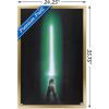 image:imageStar Wars Original Trilogy  Green Lightsaber Wall Poster 34L x 224W Premium Unframed VersionGold Framed Version