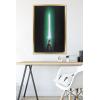 image:imageStar Wars Original Trilogy  Green Lightsaber Wall Poster 34L x 224W Premium Unframed VersionGold Framed Version