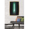 image:imageStar Wars Original Trilogy  Green Lightsaber Wall Poster 34L x 224W Premium Unframed VersionGold Framed Version