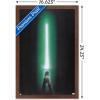 image:imageStar Wars Original Trilogy  Green Lightsaber Wall Poster 34L x 224W Premium Unframed VersionMahogany Framed Version