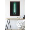 image:imageStar Wars Original Trilogy  Green Lightsaber Wall Poster 34L x 224W Premium Unframed VersionMahogany Framed Version