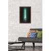 image:imageStar Wars Original Trilogy  Green Lightsaber Wall Poster 34L x 224W Premium Unframed VersionMahogany Framed Version