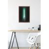 image:imageStar Wars Original Trilogy  Green Lightsaber Wall Poster 34L x 224W Premium Unframed VersionMahogany Framed Version