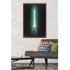 image:imageStar Wars Original Trilogy  Green Lightsaber Wall Poster 34L x 224W Premium Unframed VersionMahogany Framed Version