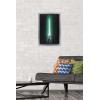 image:imageStar Wars Original Trilogy  Green Lightsaber Wall Poster 34L x 224W Premium Unframed VersionSilver Framed Version