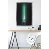 image:imageStar Wars Original Trilogy  Green Lightsaber Wall Poster 34L x 224W Premium Unframed VersionSilver Framed Version