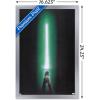 image:imageStar Wars Original Trilogy  Green Lightsaber Wall Poster 34L x 224W Premium Unframed VersionSilver Framed Version