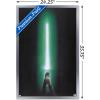 image:imageStar Wars Original Trilogy  Green Lightsaber Wall Poster 34L x 224W Premium Unframed VersionSilver Framed Version