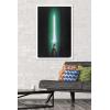 image:imageStar Wars Original Trilogy  Green Lightsaber Wall Poster 34L x 224W Premium Unframed VersionWhite Framed Version
