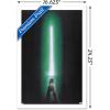 image:imageStar Wars Original Trilogy  Green Lightsaber Wall Poster 34L x 224W Premium Unframed VersionWhite Framed Version