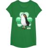 image:imageStar Wars Porg Clover Saint Patricks Day Graphic TShirt TShirtKelly Green