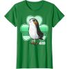 image:imageStar Wars Porg Clover Saint Patricks Day Graphic TShirt TShirtKelly Green