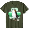image:imageStar Wars Porg Clover Saint Patricks Day Graphic TShirt TShirtOlive Green