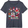 image:imageStar Wars R2D2 and C3PO Nordic Print Christmas Holiday TShirtHeather Blue