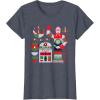 image:imageStar Wars R2D2 and C3PO Nordic Print Christmas Holiday TShirtHeather Blue