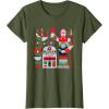 image:imageStar Wars R2D2 and C3PO Nordic Print Christmas Holiday TShirtOlive Green