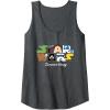 image:imageStar Wars Summer Vacay Epic Characters Group Shot Chest Logo Tank TopDark Heather Grey