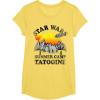 image:imageStar Wars Tatooine Summer Camp Igloo Sunrise Retro TShirt TShirtLemon Yellow
