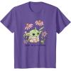 image:imageStar Wars The Mandalorian Grogu Enjoy The Little Things TShirtPurple Heather