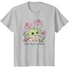 image:imageStar Wars The Mandalorian Grogu Enjoy The Little Things TShirtSilver Grey