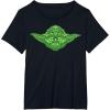 image:imageStar Wars Yoda Clover Face St Patricks Day Graphic TShirt TShirtBlack