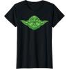 image:imageStar Wars Yoda Clover Face St Patricks Day Graphic TShirt TShirtBlack