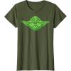 image:imageStar Wars Yoda Clover Face St Patricks Day Graphic TShirt TShirtOlive Green