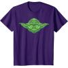 image:imageStar Wars Yoda Clover Face St Patricks Day Graphic TShirt TShirtPurple