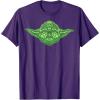 image:imageStar Wars Yoda Clover Face St Patricks Day Graphic TShirt TShirtPurple
