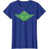 image:imageStar Wars Yoda Clover Face St Patricks Day Graphic TShirt TShirtRoyal Blue