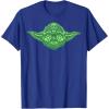 image:imageStar Wars Yoda Clover Face St Patricks Day Graphic TShirt TShirtRoyal Blue