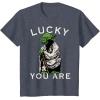 image:imageStar Wars Yoda Lucky You Are Saint Patricks Graphic TShirt TShirtHeather Blue