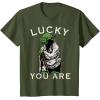 image:imageStar Wars Yoda Lucky You Are Saint Patricks Graphic TShirt TShirtOlive Green