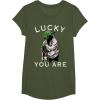 image:imageStar Wars Yoda Lucky You Are Saint Patricks Graphic TShirt TShirtOlive Green