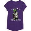 image:imageStar Wars Yoda Lucky You Are Saint Patricks Graphic TShirt TShirtPurple