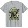 image:imageStar Wars Yoda Pinch Me Not St Patricks Graphic TShirt TShirtHeather Grey