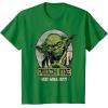 image:imageStar Wars Yoda Pinch Me Not St Patricks Graphic TShirt TShirtKelly Green