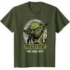 image:imageStar Wars Yoda Pinch Me Not St Patricks Graphic TShirt TShirtOlive Green