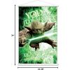 image:imageTrends International Star Wars Saga  Yoda Wall Poster 22375 x 34 Premium Unframed VersionPremium Print and White Hanger Bundle