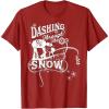 image:imageStar Wars ATAT ATST Dashing Through Snow Christmas TShirt TShirtCranberry Red