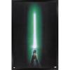 image:imageStar Wars Original Trilogy  Green Lightsaber Wall Poster 34L x 224W Premium Unframed VersionBlack Framed Version