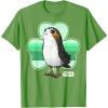 image:imageStar Wars Porg Clover Saint Patricks Day Graphic TShirt TShirtGrass Green