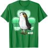 image:imageStar Wars Porg Clover Saint Patricks Day Graphic TShirt TShirtKelly Green