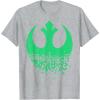 image:imageStar Wars Saint Patricks Day Rebel Alliance TShirt TShirtHeather Grey