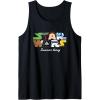 image:imageStar Wars Summer Vacay Epic Characters Group Shot Chest Logo Tank TopBlack