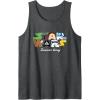 image:imageStar Wars Summer Vacay Epic Characters Group Shot Chest Logo Tank TopDark Heather Grey