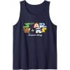 image:imageStar Wars Summer Vacay Epic Characters Group Shot Chest Logo Tank TopNavy Blue