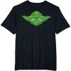 image:imageStar Wars Yoda Clover Face St Patricks Day Graphic TShirt TShirtBlack