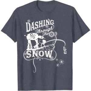 image:imageStar Wars ATAT ATST Dashing Through Snow Christmas TShirt TShirtHeather Blue