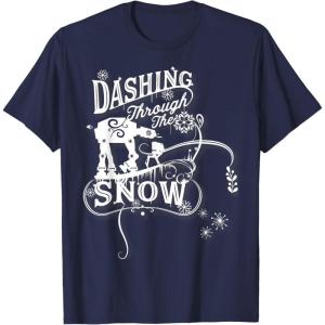 image:imageStar Wars ATAT ATST Dashing Through Snow Christmas TShirt TShirtNavy Blue